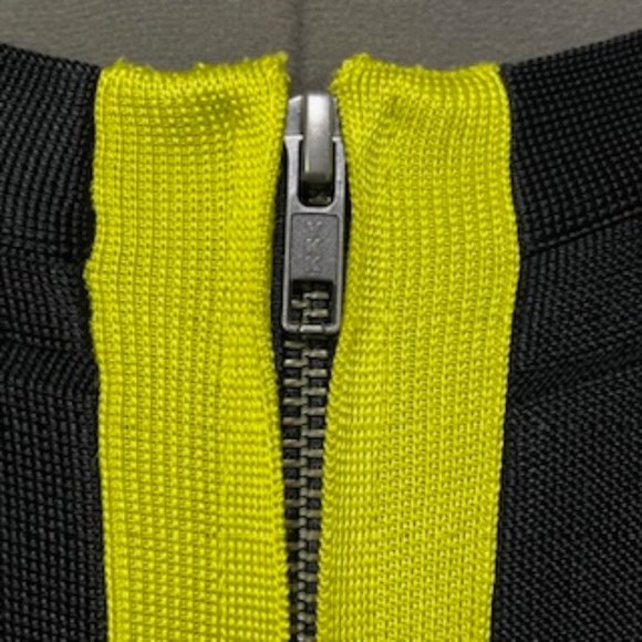 FRENCH CONNECTION Black And Yellow Bandage Midi Dress Size 6 - Picture 9 of 16